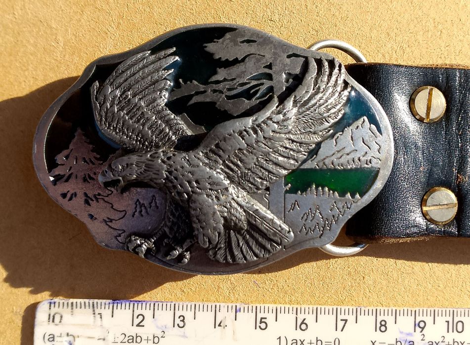 Вінтажна пряжка Arroyo Grande Buckle Co. «Орел», США, 1989 р. (AG 33),сплав: п'ютер. 1000 грн.