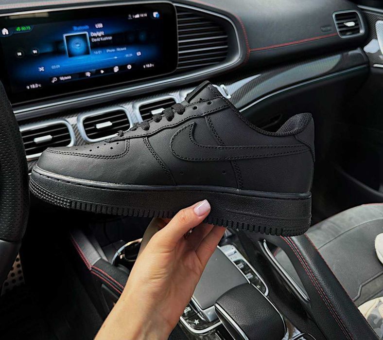 Мужские кроссовки Nike Air Force 1 Full Black. Размеры 40-45 v3