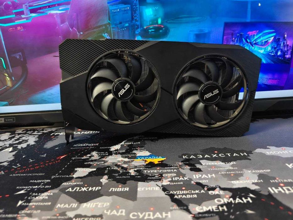 Видеокарта ASUS GTX 1660 SUPER 6gb Dual