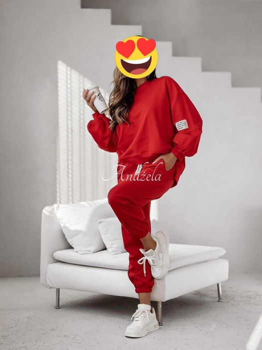 Komplet oversize, gładki