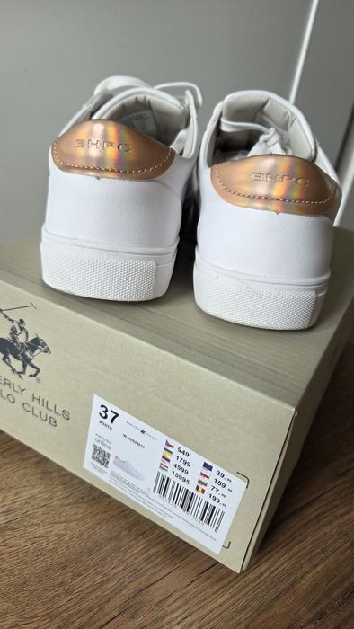 Białe trampki Beverly Hills