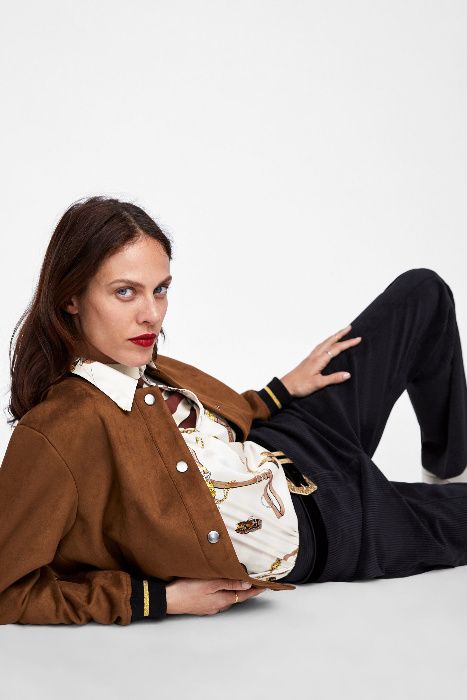 Bomber Zara camursa