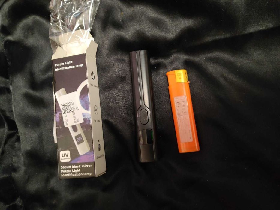 Ультрафиолетовый фонарь 365nm на аккумуляторе с таймером