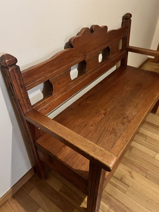 2 peças: Móvel rustico louçeiro + cadeirao