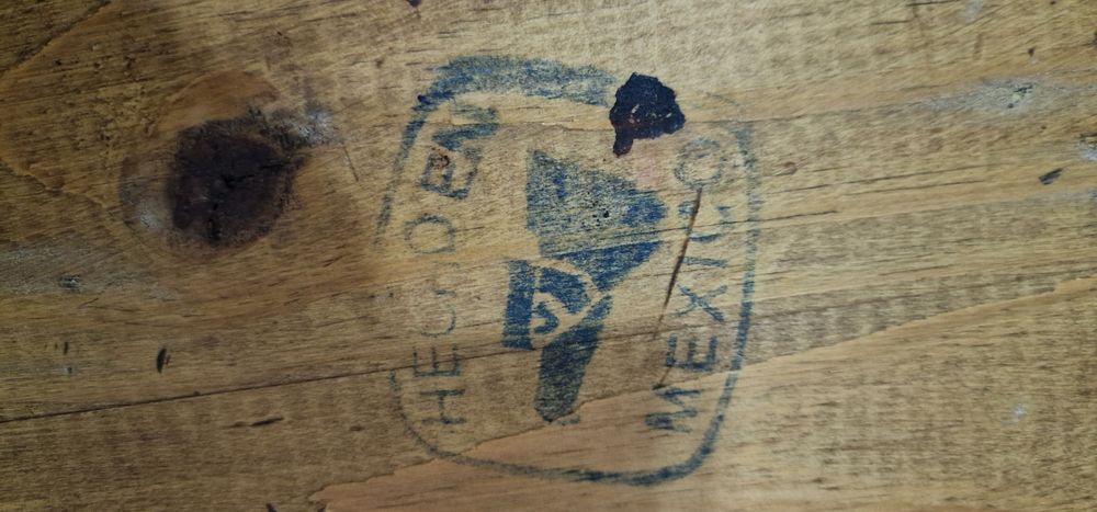 Mesa de centro  mexicana com carimbo de autenticidade