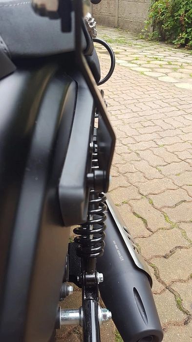 Oparcie Pasażera Z Bagażnikiem Dedykowane Do Junak M18 Czarne