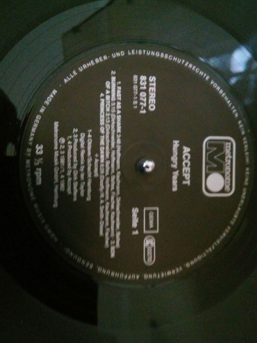 Accept - " Hungry Years " ... Lp em vinil