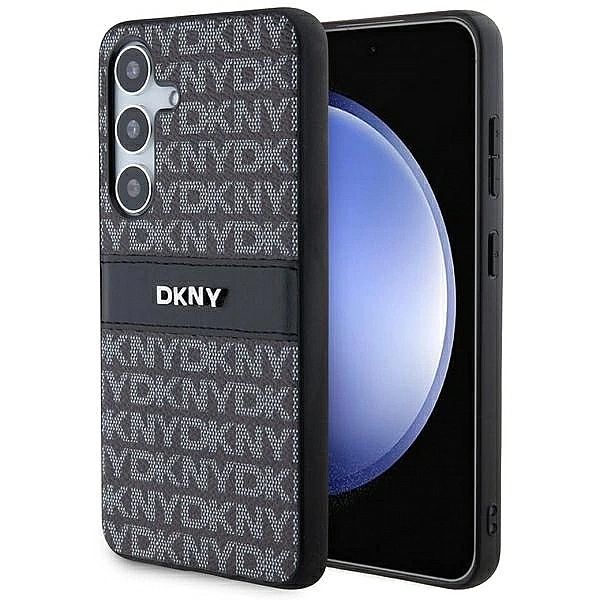 Etui DKNY Leather Mono Stripe & Metal Logo na Samsung Galaxy S24+ - cz