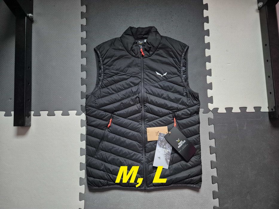 Nowa męska super kamizelka puchowa ocieplana bezrękawnik Salewa M L