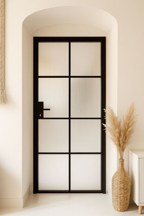 Drzwi Loft ze stali malowane proszkowo