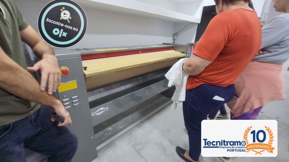 Calandra 160 trifásica passar lençóis e toalhas de mesa