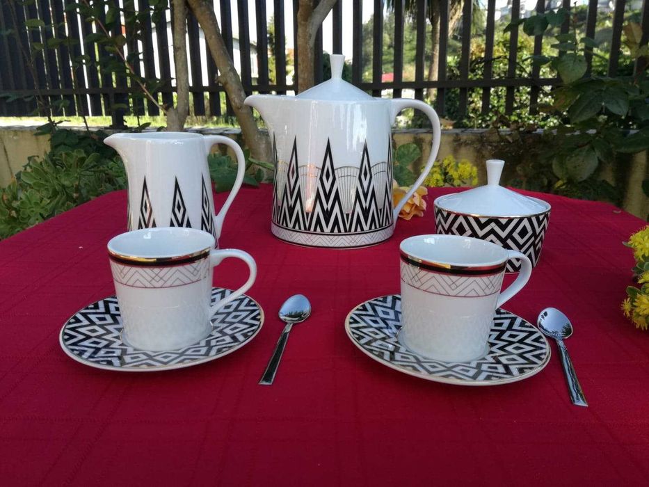Lindíssimo Serviço Café SPAL (Arte Deco) 15 pçs- NOVO