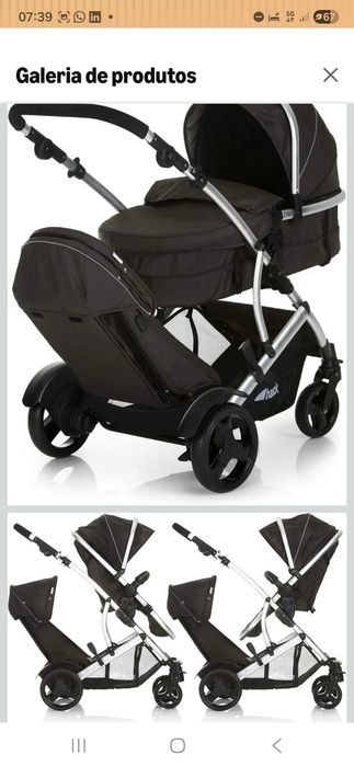 Carro bebe duplo