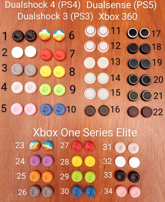 Новые Стики/грибки 3D джойстика Dualshock,Dualsense(PS)Xbox One/360