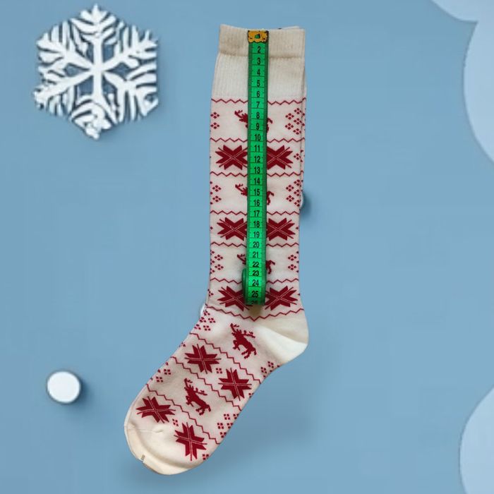 Жіночі новорічні гетри зі скандинавським візерунком