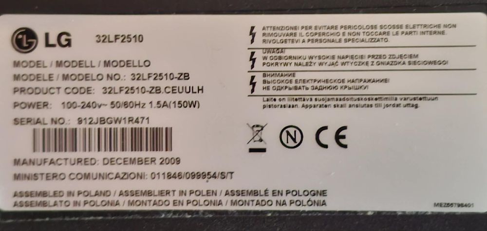 Telewizor LG 32LF2510