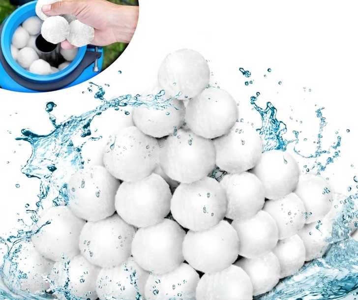 kulki do filtra basenowego Tillvex/1400 g kulek zastępuje 50kg piasku