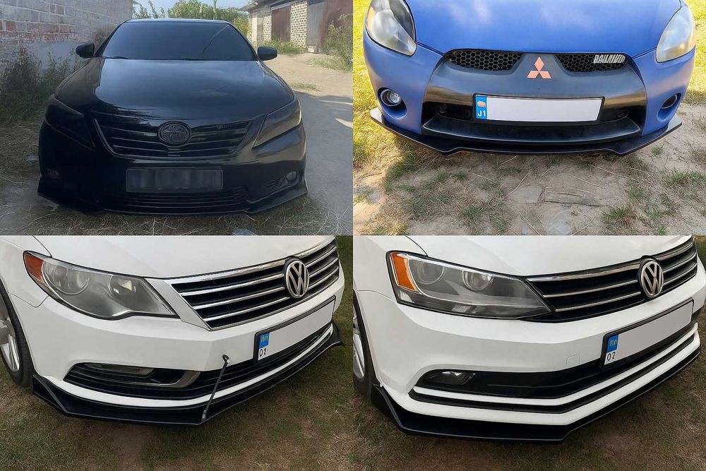 Сплітер Губа переднього бампера Нижній спойлер Аеродинамічна юбка