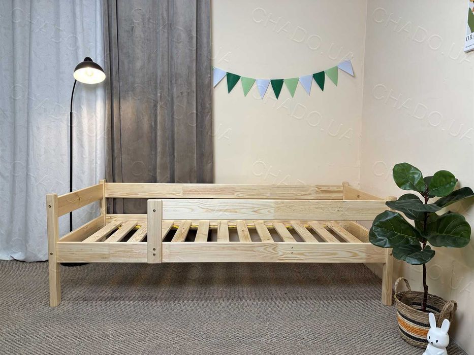 Дитяче ліжко з Матрацом з Матрацом 80x170 натуральне дерево, кровать