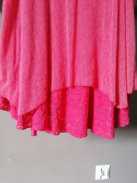 Bluzka dwuwarstwowa z koronką r. L