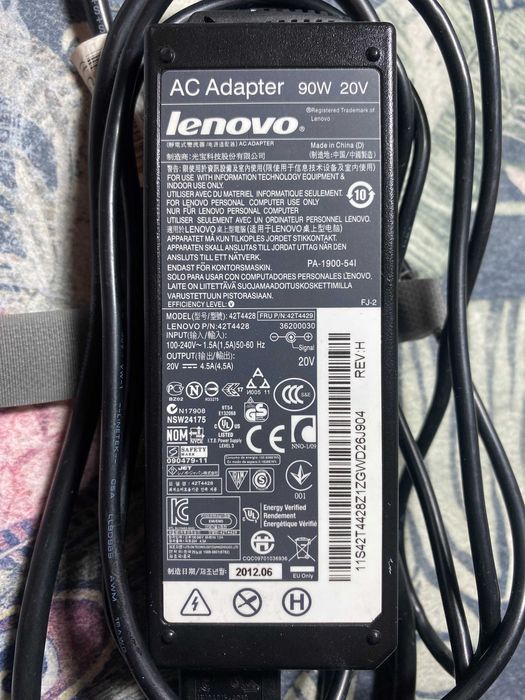 ORYGINALNY zasilacz Lenovo T420 (42T4428 90W 20V 4.5A)