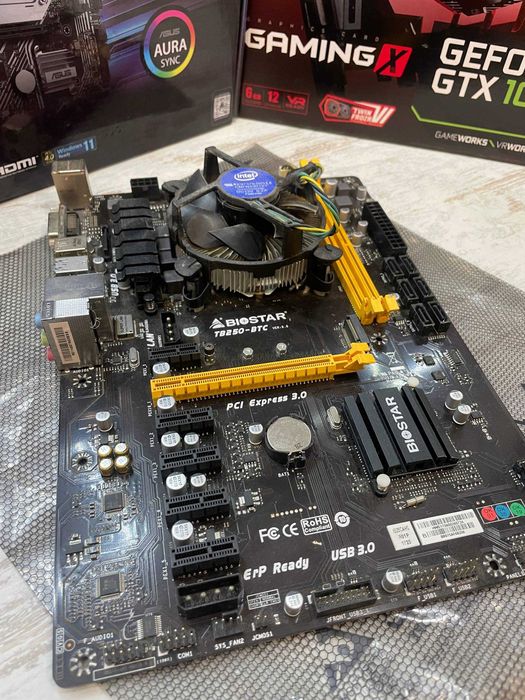 Материнки BIOSTAR tb250-btc pro: 1 500 грн. - Комплектуючі та запчастини  Володимир на Olx