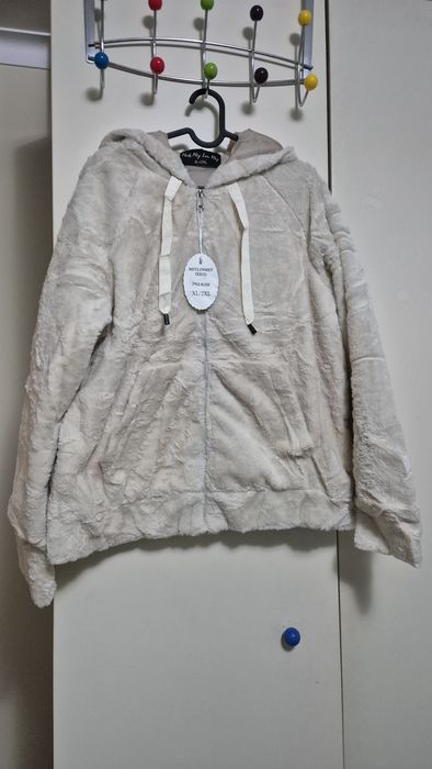 Casaco pêlo Creme  XL