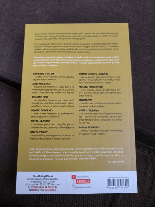 Sekrety życia pisarzy i artystów nowa