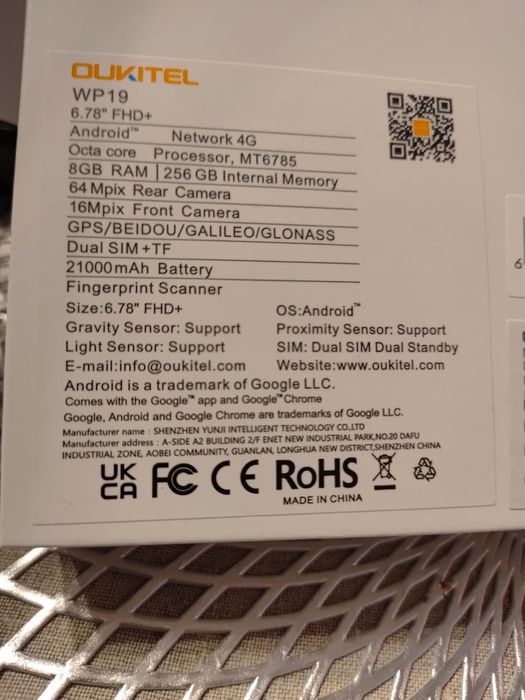 Smartfon  OUKITEL Wp 19