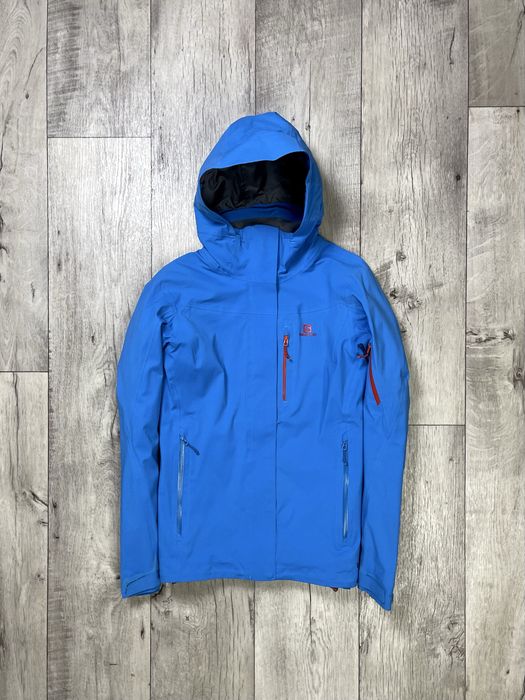 Salomon gore-tex куртка ветровка М размер женская трекинговая синяя