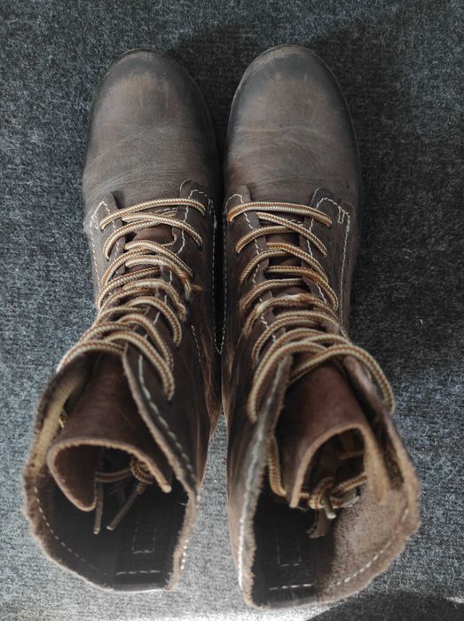 Skórzane buty wiązane wkł. 25.5cm rozmiar 36