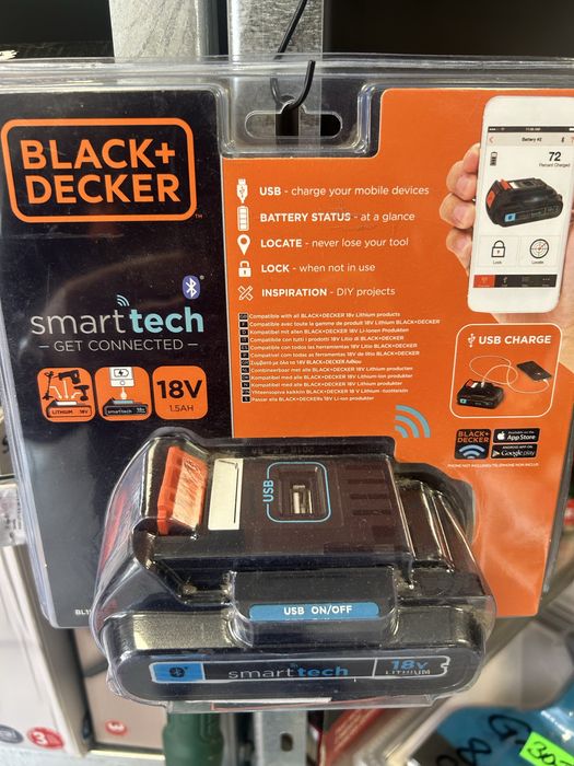 Akumilator Black decker 18V 1,5Ah z portem usb.