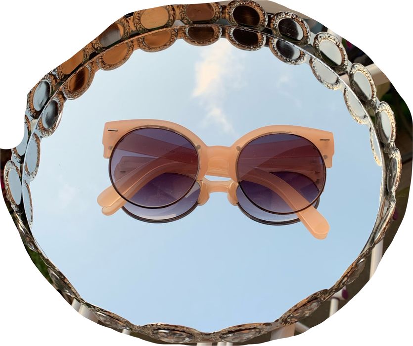 Okulary przeciwsłoneczne różowe Reserved