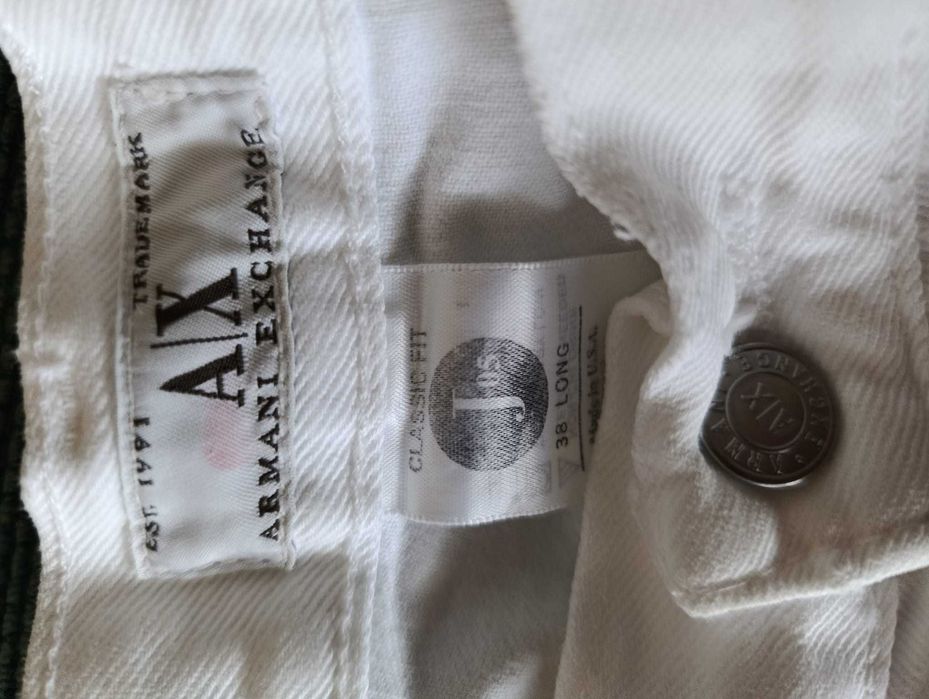 Białe dżinsy Armani Exchange( duże)