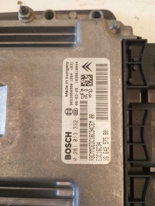 Conjunto quadrante e centralina (ECU + BSI + Chave) Peugeot 308