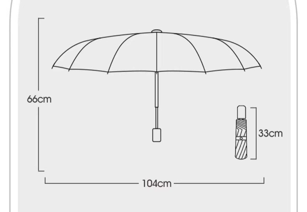 Большой зонт полуавтомат