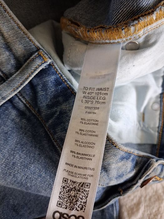Spodnie męskie przecierane plus size w40 . Asos
