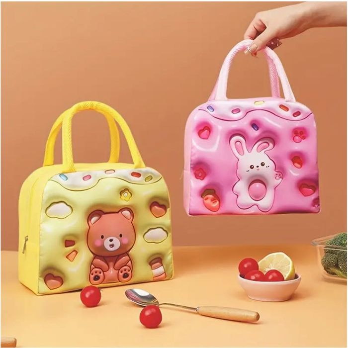 Saco Térmico (Amarelo, Rosa, Lilás) para Criança NOVO