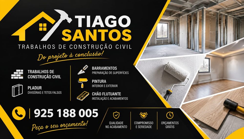Todo tipo trabalho área construção civil