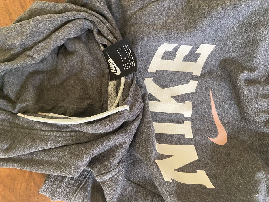 Nike dresy komplet spodnie bluza damskie L szare