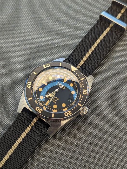 Seiko mod retro style szafir 2 paski