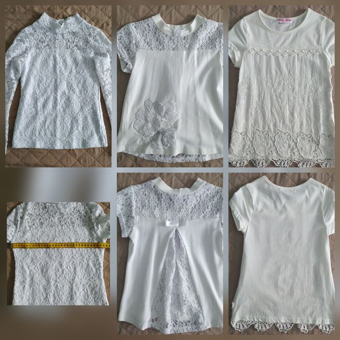 Elegancka bluzka, strój galowy, 7-9 lat