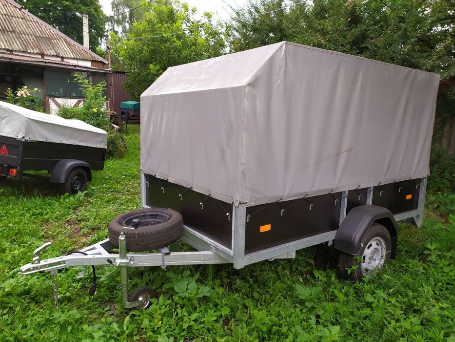 Причеп оцінкований з каркасом  2,5 *1,3*1,4
