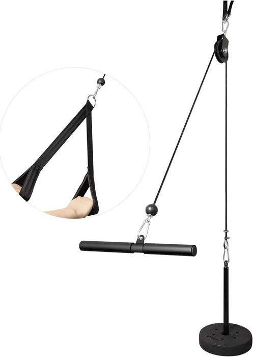 (NOVO) Sistema de roldana de tração e elevação de peso para tríceps