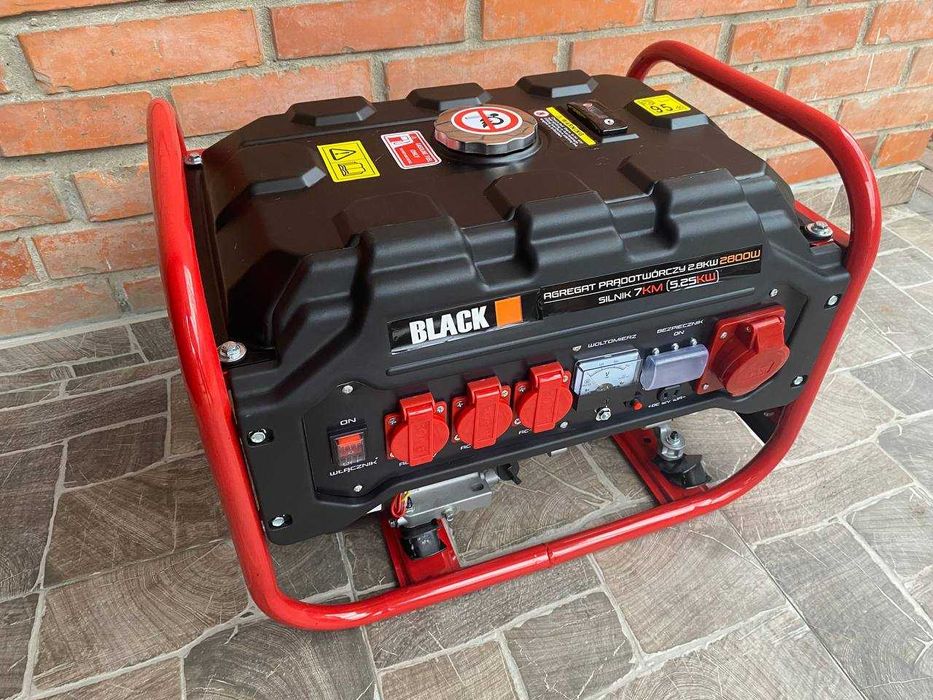 Бензиновий генератор Black 13606 2,8 2.8кВт Японія Якісний Потужний