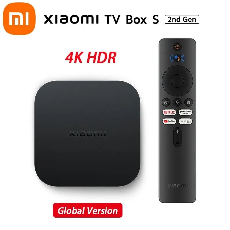 Xiaomi Mi Box S 2Gen 2+8 GB TV box ТВ бокс 4К приставка голосовий пуль ...