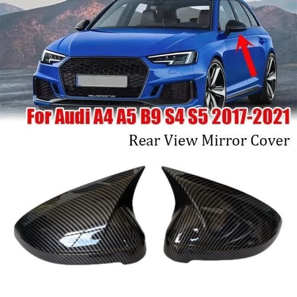 Накладки на зеркала Audi A4 S4 B9 накладки на боковые зеркала ауди а4 б9