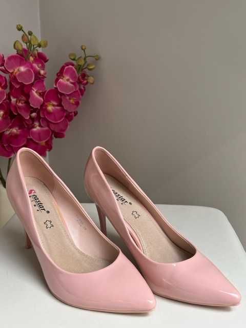 Buty Seastar pudrowy róż komunia, impreza, szpilki roz. 38