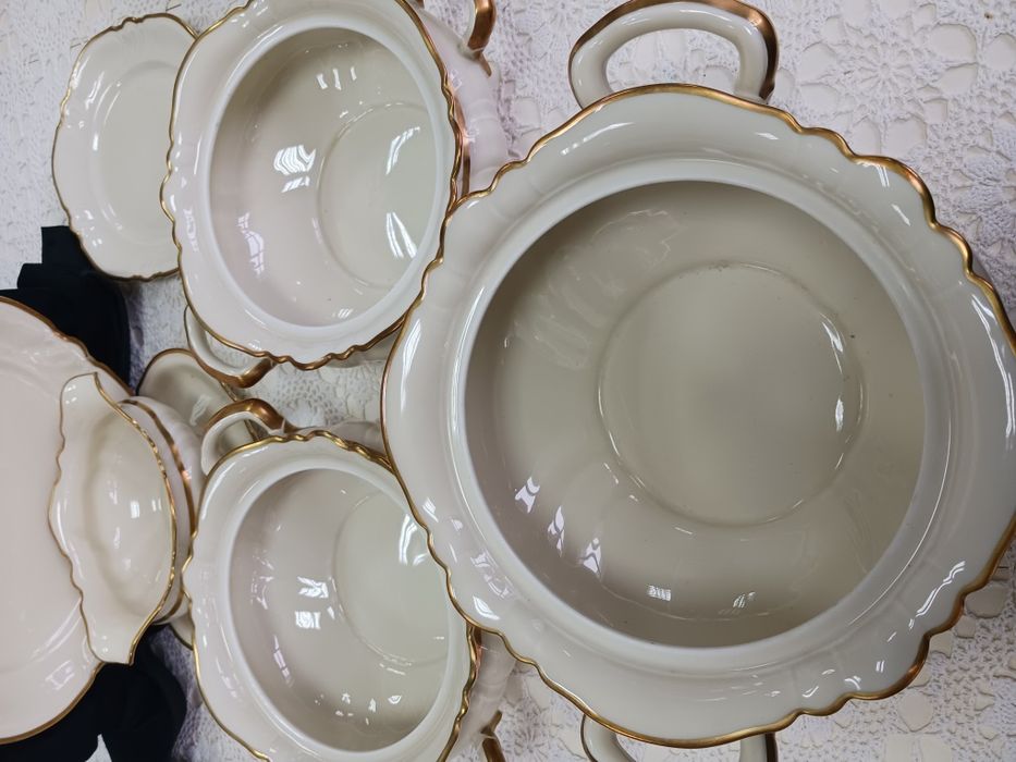 Rosenthal 12 osob Victoria ecru serwis obiadowy