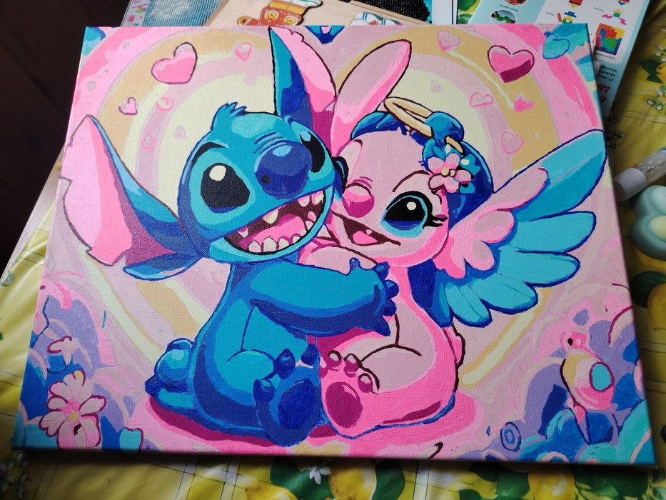 Stich malowany robiony